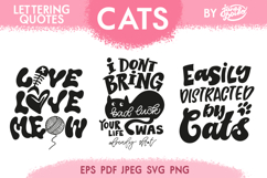 Cats Lettering Quotes Product Image 1
