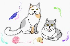 Stickers 3 cats Product Image 2