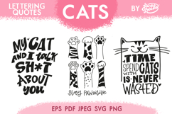 Cats Lettering Quotes Product Image 1