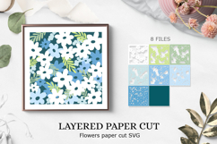 Beautiful Flower paper cut| flowers SVG| Layered paper cut Product Image 1