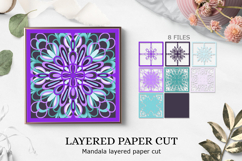 Mandala layered paper cut / Mandala svg Product Image 1