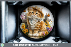 GorgeousCats Bandana Summer Car Coaster design.
