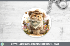 GorgeousCats Bandana Summer Keychain design.