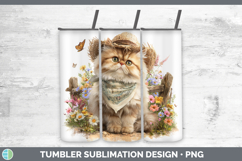 GorgeousCats Bandana Summer Tumbler design.