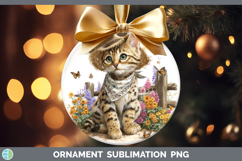 GorgeousCats Bandana Summer Ornament design.