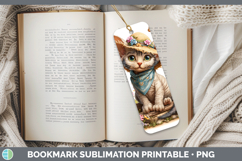 GorgeousCats Bandana Summer Bookmark design.