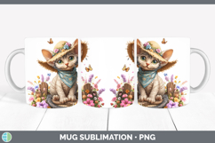 GorgeousCats Bandana Summer Mug Wrap design.
