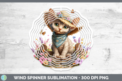 GorgeousCats Bandana Summer Wind Spinner design.