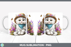 GorgeousCats Bandana Summer Mug Wrap design.