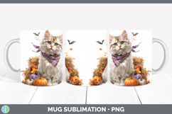 GorgeousCats Boho Autumn Mug Wrap design.