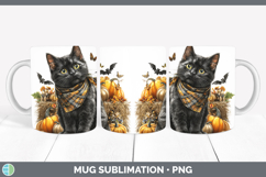 GorgeousCats Boho Autumn Mug Wrap design.