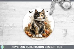 GorgeousCats Boho Autumn Keychain design.
