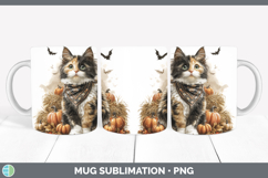 GorgeousCats Boho Autumn Mug Wrap design.