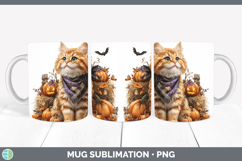 GorgeousCats Boho Autumn Mug Wrap design.