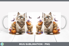 GorgeousCats Boho Autumn Mug Wrap design.