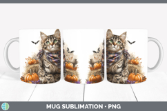 GorgeousCats Boho Autumn Mug Wrap design.