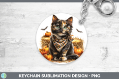 GorgeousCats Boho Autumn Keychain design.