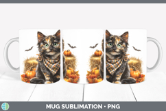 GorgeousCats Boho Autumn Mug Wrap design.
