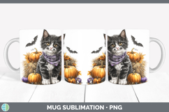 GorgeousCats Boho Autumn Mug Wrap design.
