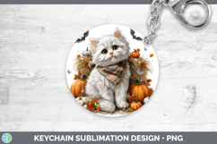 GorgeousCats Boho Autumn Keychain design.