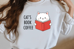 Cats book coffee png Product Image 2