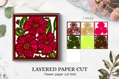 Flower shadow box svg / Layered Shadow Box Product Image 1