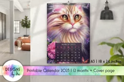 Calendar 2023 Printable | Fantastic Cats Calendar Product Image 1