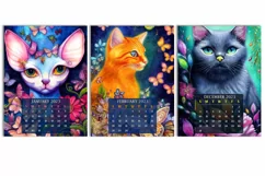 Calendar 2023 Printable | Fantastic Cats Calendar Product Image 7