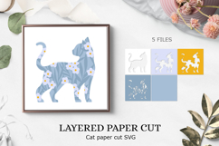 Cat paper cricut| Cricut Design|Cat papercut Product Image 1