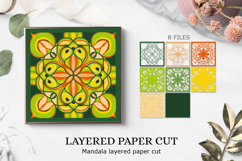 Mandala layered paper cut / Mandala svg Product Image 1