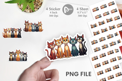 Cats Emotion Sticker Product Image 1
