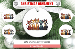 Cats Emotion Ornament Product Image 1