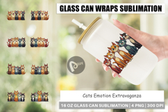 Cats Emotion Glass Can Product Image 1