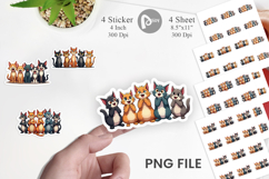 Cats Emotion Sticker Product Image 1