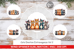 Cats Emotion Wind Spinner Product Image 1