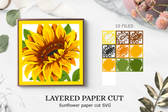 Sunflower light box /Sunflower 3D / Sunflower paper Product Image 1