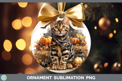 GorgeousCats Halloween Bandana Ornament design.