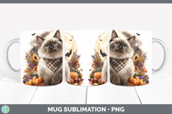 GorgeousCats Halloween Bandana Mug Wrap design.