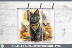 GorgeousCats Halloween Bandana Tumbler design.