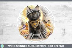 GorgeousCats Halloween Bandana Wind Spinner design.