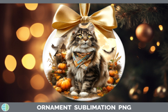 GorgeousCats Halloween Bandana Ornament design.