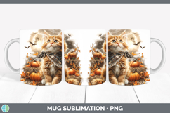 GorgeousCats Halloween Bandana Mug Wrap design.