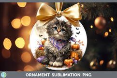 GorgeousCats Halloween Bandana Ornament design.