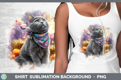 GorgeousCats Halloween Bandana Shirt design.