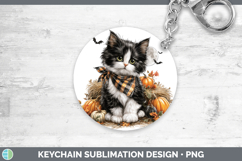 GorgeousCats Halloween Bandana Keychain design.