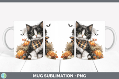 GorgeousCats Halloween Bandana Mug Wrap design.