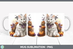 GorgeousCats Halloween Bandana Mug Wrap design.