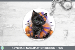 GorgeousCats Halloween Keychain design.