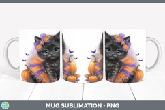 GorgeousCats Halloween Mug Wrap design.