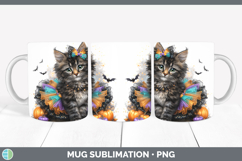 GorgeousCats Halloween Mug Wrap design.